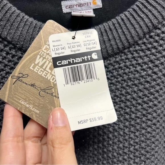 Carhartt Women's Gray Sweater - Picture 4 of 5